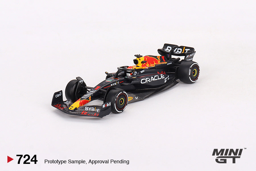 MINI GT 724 - Oracle Red Bull Racing RB19 #1  Max Verstappen  2023 F1  2023 Bahrain GP Winner