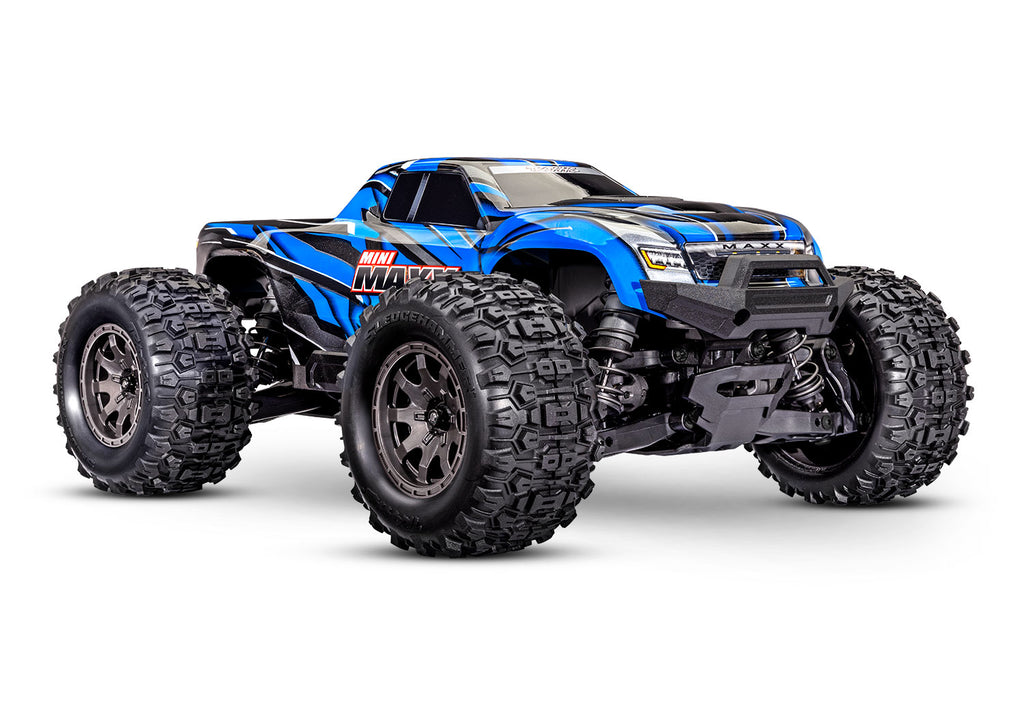 Traxxas Mini Maxx BL-2s  - Blauw (incl accu & USB lader)