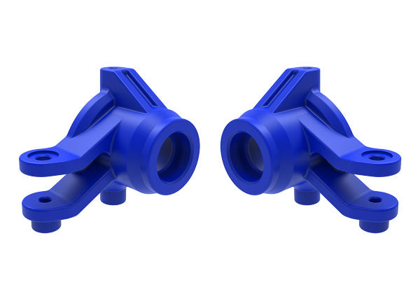 Traxxas TRX10736-BLUE - Steering blocks, left & right (blue)