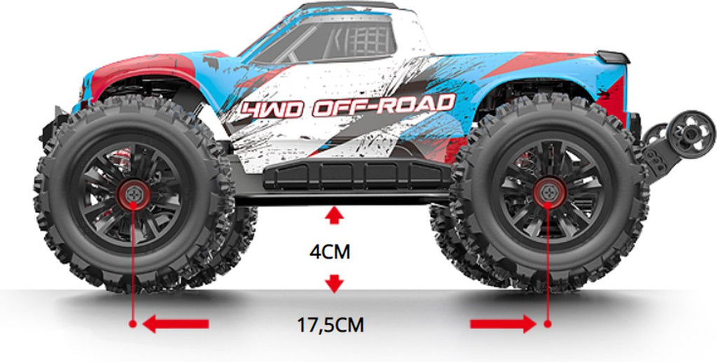 MJX Hyper GO - 16210 1/16 4WD Brushless Off Road Truggy - Rood / Zwart – RC  Motorsports