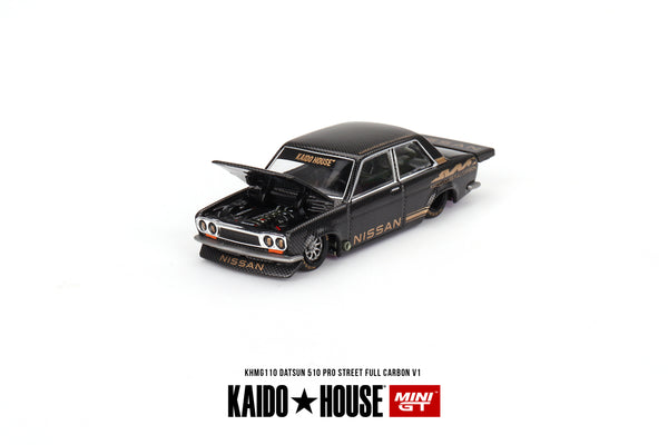 KAIDO HOUSE X MINI GT 110 - Datsun 510 Pro Street Full Carbon V1