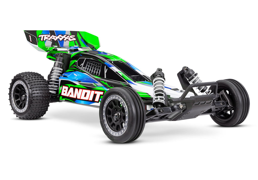 Traxxas BANDIT 1/10 2wd Brushed HD  - Groen (incl accu & USB-C lader)