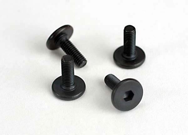 Traxxas TRX4859 - Flathead engine mount screws 3x10, hex head, machine