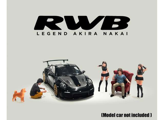 American Diorama - 1/64 RWB Legend Akira Nakai, Diecast Figure's