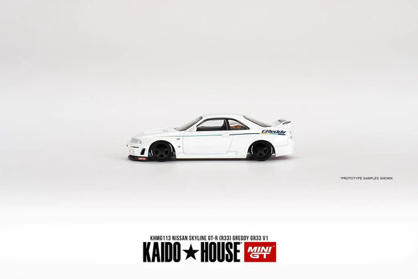KAIDO HOUSE X MINI GT 113 - NISSAN SKYLINE GT-R (R33) GREDDY GR33 V1 1995