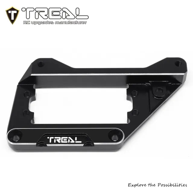 TREAL SCX10 Pro Front Servo Mount 4-Links Mount Aluminum 7075 Upgrade