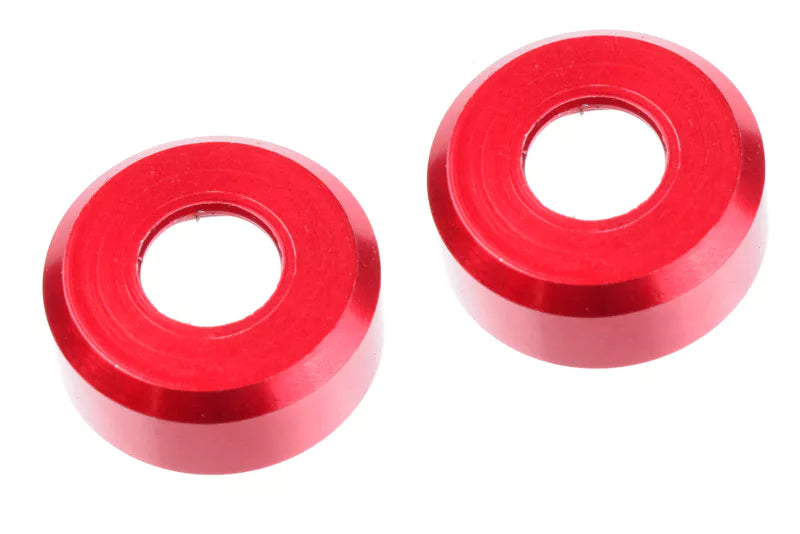 Team Corally C-00180-532 - HDA Suspension Arm Insert - Outer - Spacer 1.5mm - Aluminum - Red - 2 pcs