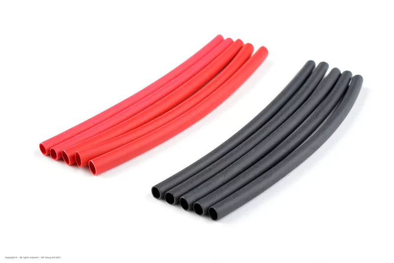 Revtec - Shrink Tubing - 2.4mm - Red + Black - 10 pcs