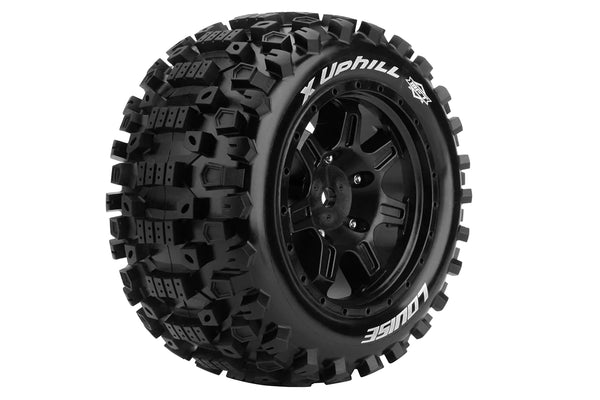 Louise X-UPHILL - Traxxas X-Maxx Monstrer Truck banden met zwarte velg, Hex 24mm
