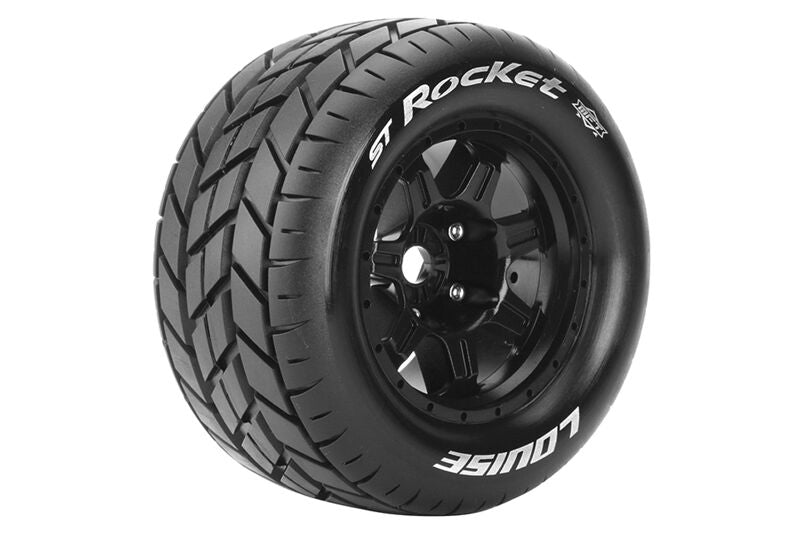 Louise RC - MFT - ST-ROCKET - 1-8 Stadium Truck - Velgen Zwart - 1/2-Offset - 17mm hex - L-T3324BH