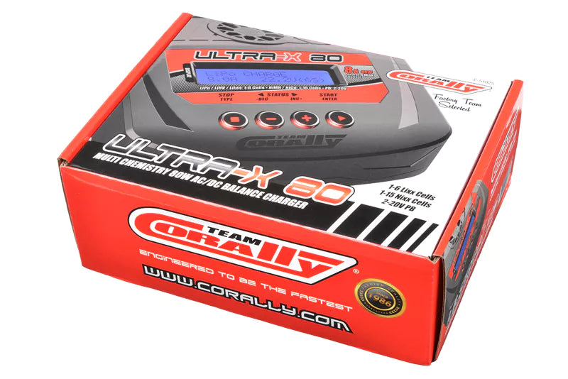 Corally Ultra-X 80 - AC/DC Balance Charger - 80W