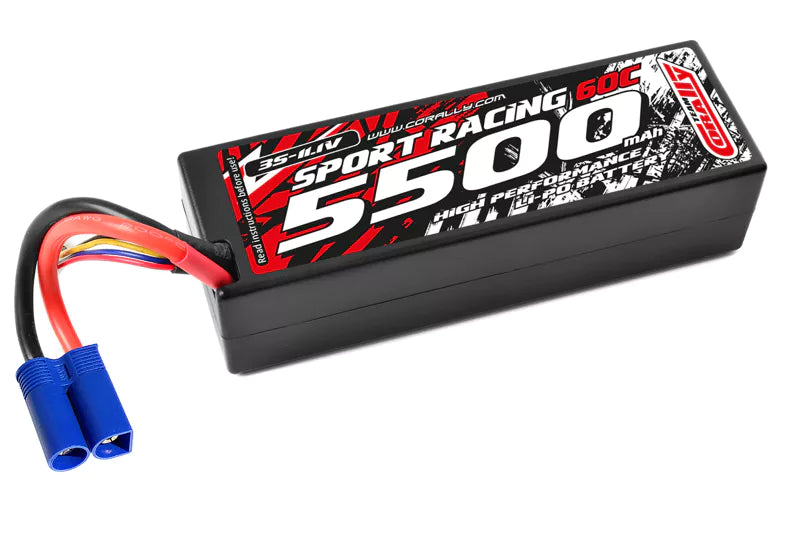 Team Corally - 3s 11.1V 5500mAh 60C Hard Case Lipo EC5