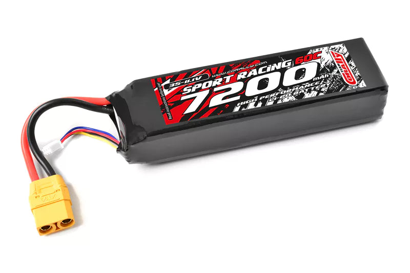 Team Corally - 3S 11.1V 7200mah 60C Semi Soft Case Lipo XT90