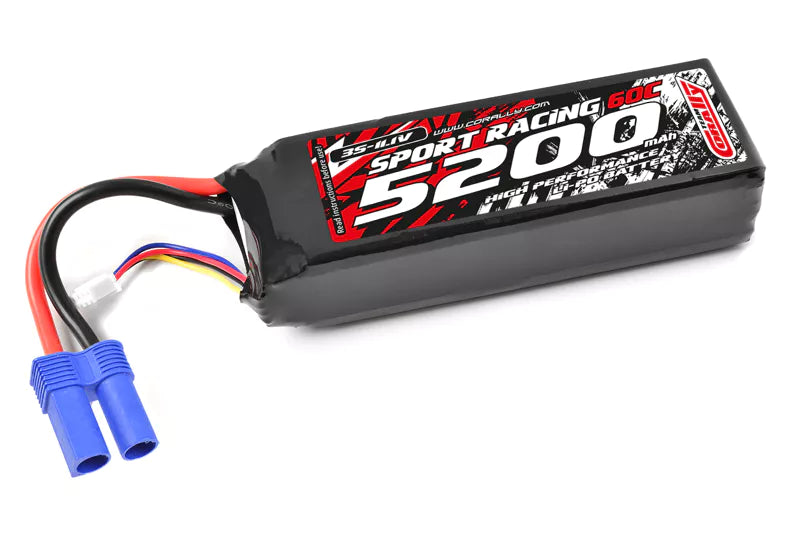 Team Corally - 3S 11.1V 5200mah 60C Semi Soft Case Lipo EC5