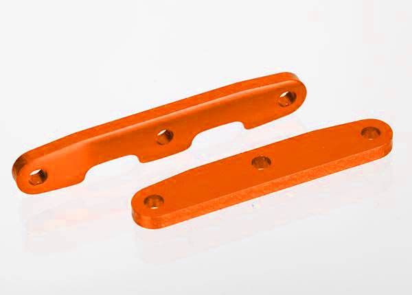 Traxxas TRX6823-ORNG - Bulkhead tie bars, front & rear, aluminum orange-anodized)