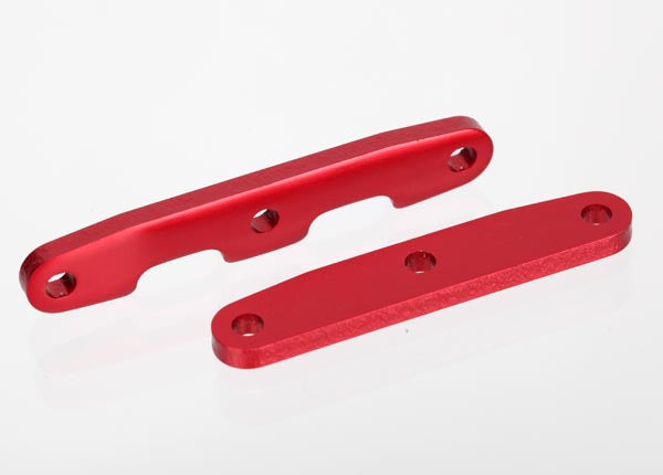 Traxxas TRX6823R - Bulkhead tie bars, front & rear, aluminum red-anodized)