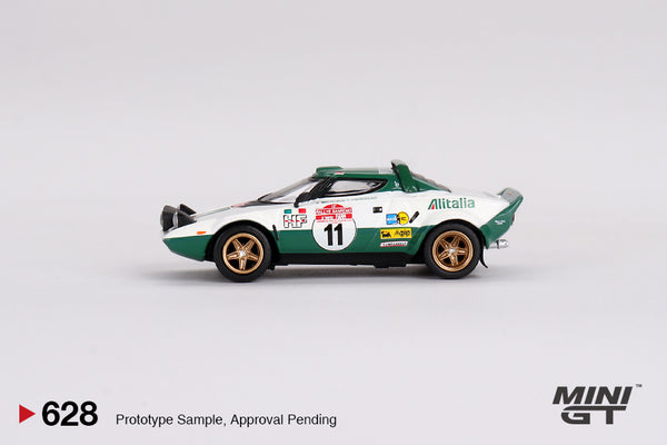 MINI GT 628 - Lancia Stratos HF 1975 Rally Sanremo Winner #11