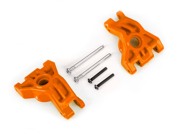 Traxxas TRX9050T - Carriers, stub axle, rear, extreme heavy duty, orange (left & right)