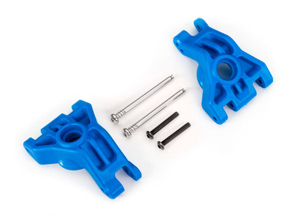 Traxxas TRX9050X - Carriers, stub axle, rear, extreme heavy duty, blue (left & right)