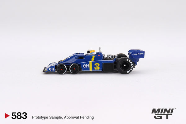 MINI GT 583 - Tyrrell P34 #3 Jody Scheckter 1976 Swedish GP Winner