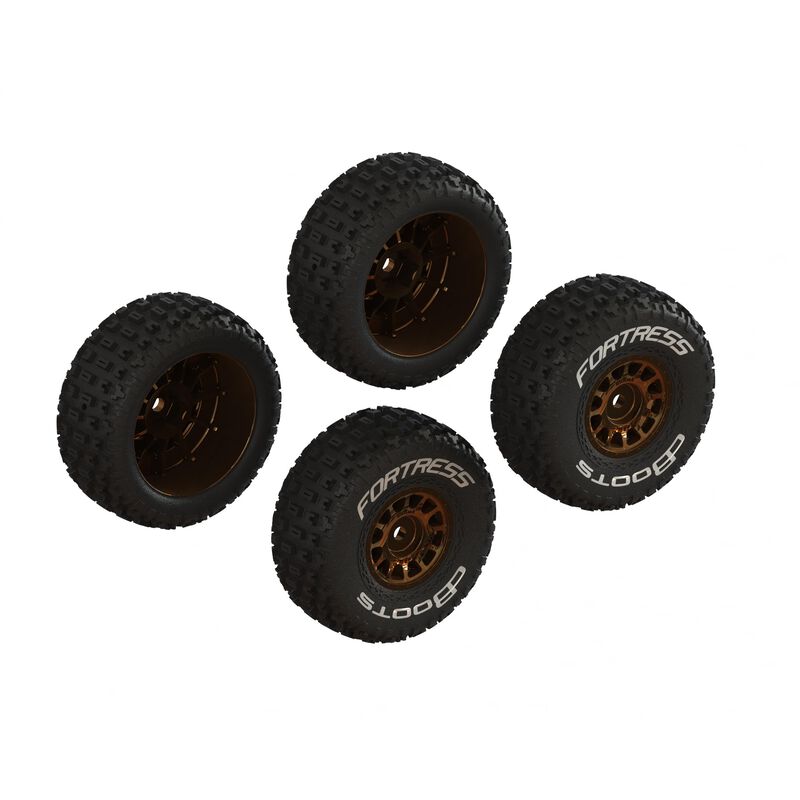 ARRMA ARA-2024 - dBoots 'FORTRESS' Glued Tire Set, Bronze (2 Pairs)