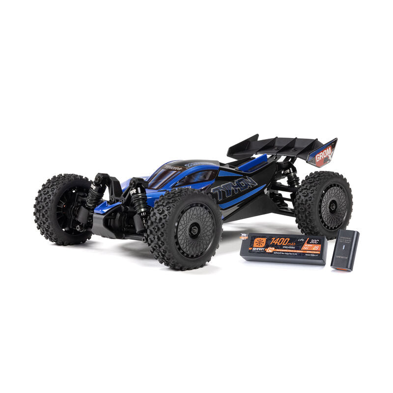 Arrma Typhon GROM 223 Brushless 4WD RTR - Blauw (incl. accu & usb lader)