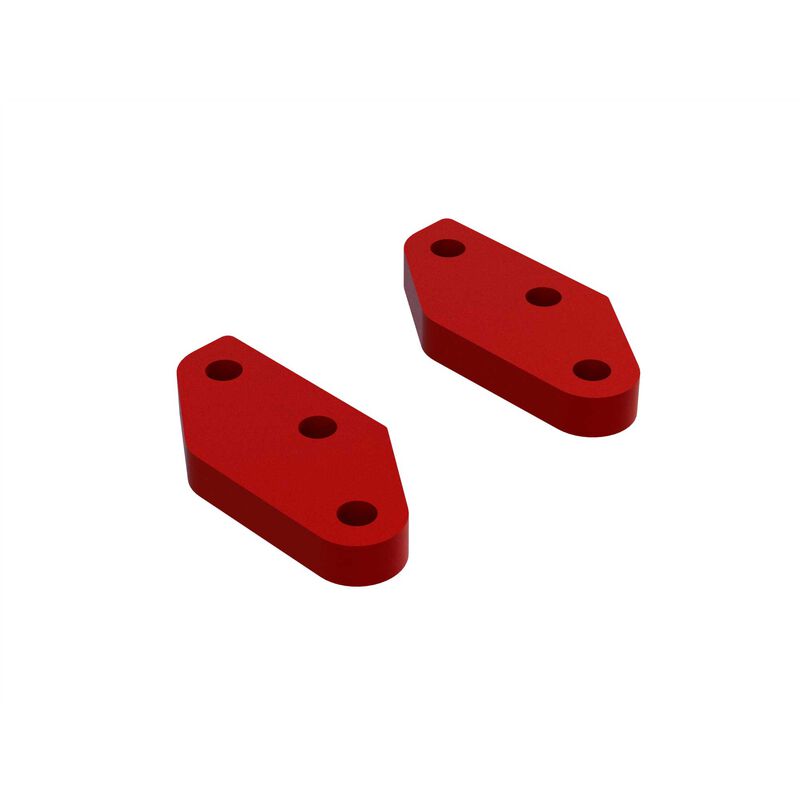 ARRMA ARA340158 - ALUMINUM STEERING PLATE A (RED) (2)