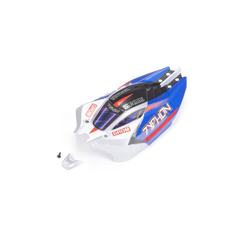 ARRMA ARA412005 - TYPHON GROM Body, Blue/Silver