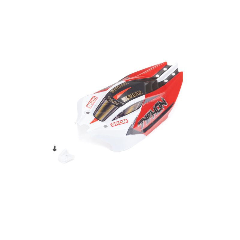 ARRMA ARA412006 - TYPHON GROM Body, Red/White