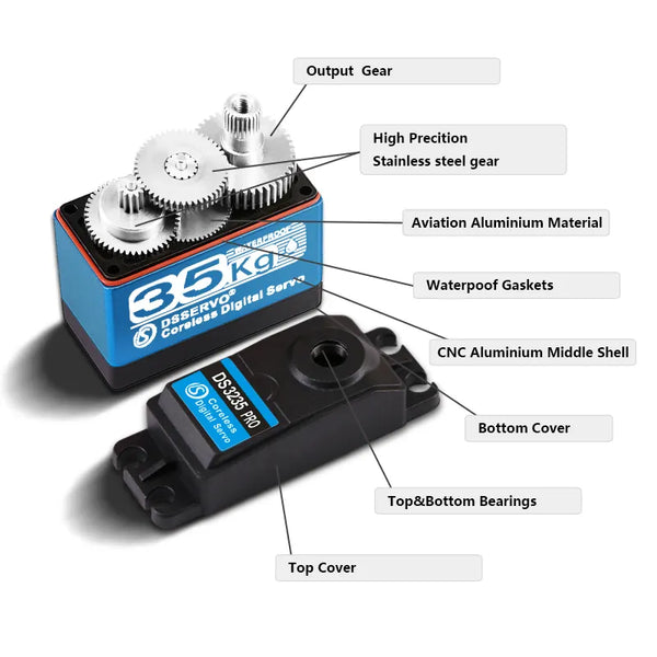 DS Servo DS3235 Pro Waterproof High Speed Digital Servo 35KG