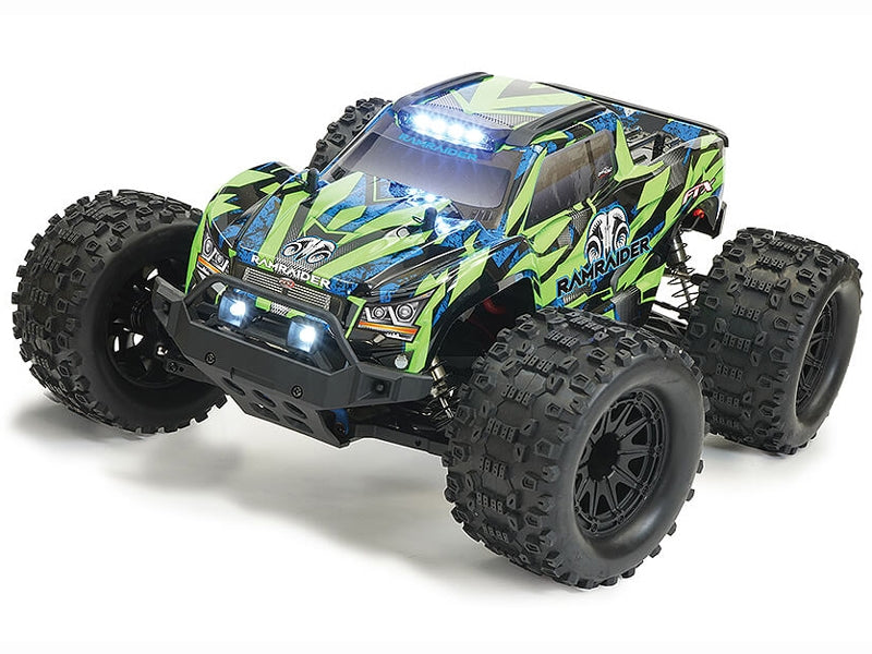 FTX 1/10 RamRaider Brushless MT 4WD RTR - Groen/Blauw (zonder accu & lader)