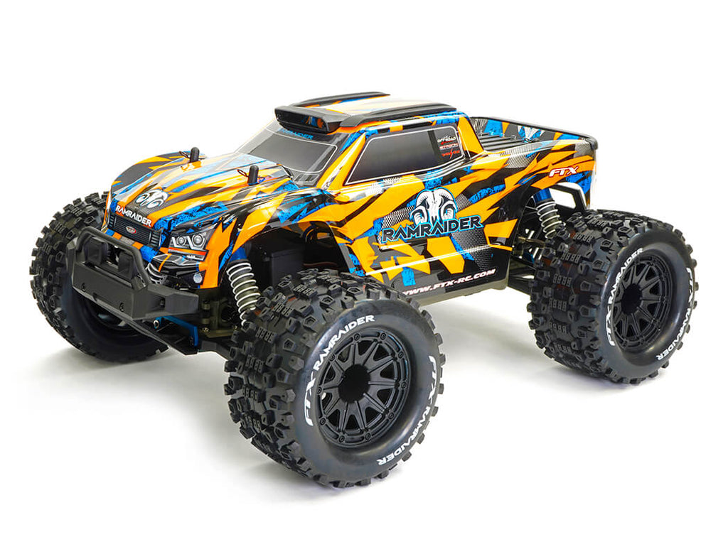 FTX 1/10 RamRaider Brushed MT 4WD RTR - Oranje / Blauw