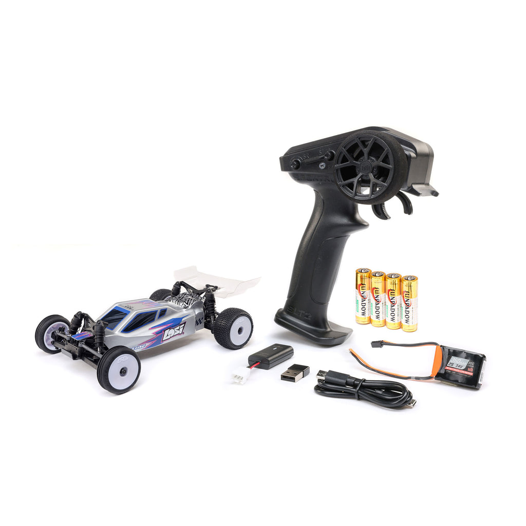 Losi 1/24 Micro-B 2WD Buggy RTR - Zilver