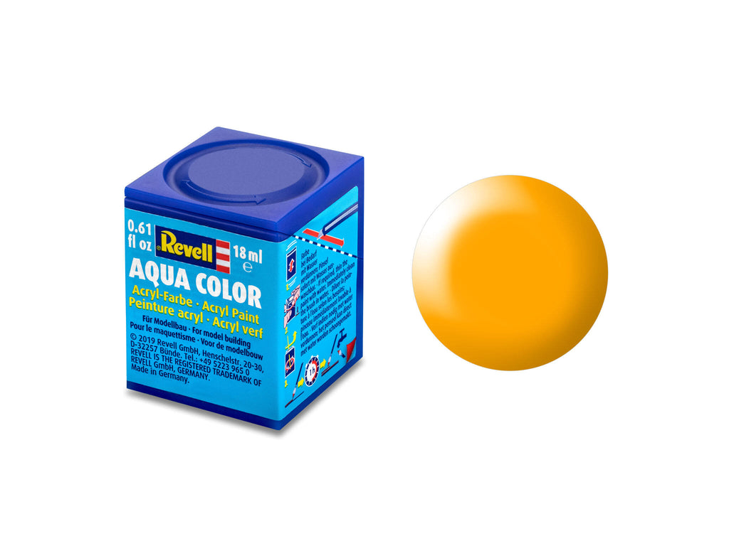 Revell Aqua 36310 acrylverf op waterbasis 18ml - Lufthansa geel, zijdemat #310