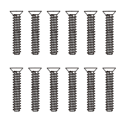 MJX M23124 - Countersunk flat head screw (12st)