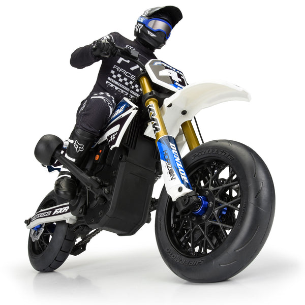 Proline PRO1022210 - 1/4 Supermoto S3 Motorcycle Front Tire MTD Black (1): PROMOTO-MX