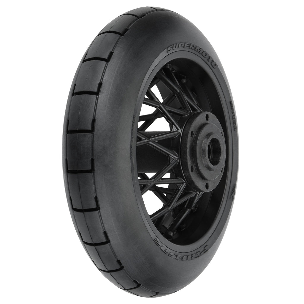 Proline PRO1022310 - 1/4 Supermoto S3 Motorcycle Rear Tire MTD Black (1): PROMOTO-MX