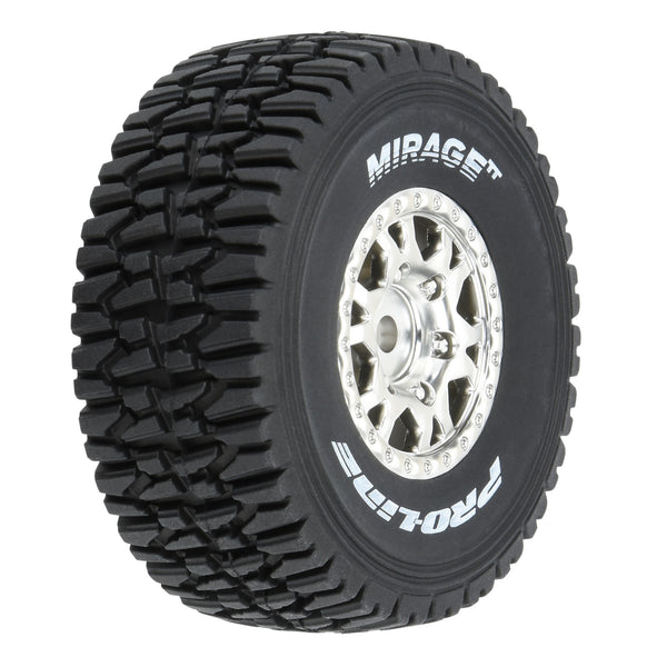 Proline PRO1025310 - 1/16 Mirage TT F/R Tires MTD 12mm Silver Impulse (4): Mojave Grom