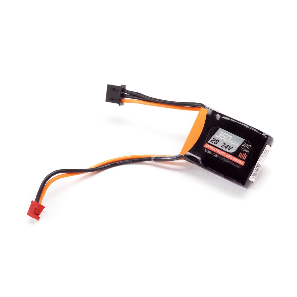 Spektrum SPMX-1090 - 7.4V 350mAh 2S 30C LiPo Battery: PH2.0