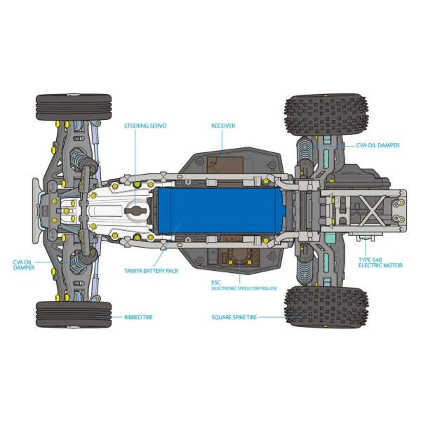 Tamiya 58741 - Fighter NXGEN DT-04 1/10 buggy Kit
