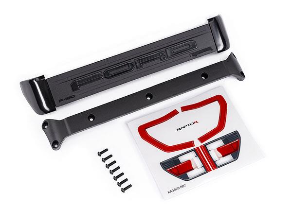 Traxxas TRX10121 - Tailgate trim/ trim mount/ 3x10mm BCS (7)/ decals (attaches to #10111 body)