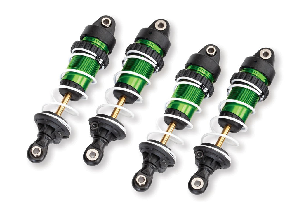 Traxxas TRX10765-GRN - Shocks, GTR long, green-anodized (4)