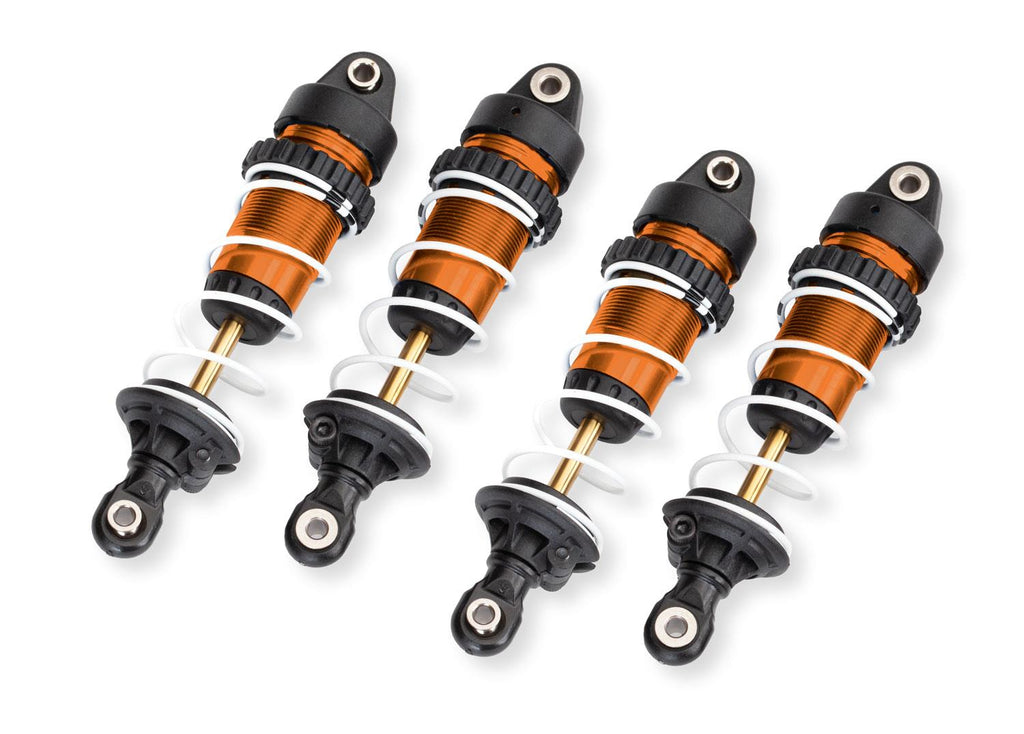 Traxxas TRX10765-ORNG - Shocks, GTR long, orange-anodized (4)