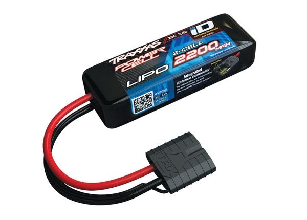 Traxxas TRX2820X - Power Cell LiPo 2200mAh 7.4V 2S 25C , all 1/16 models ID, TRX2820X