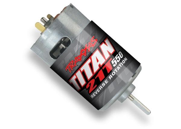 Traxxas TRX3975R - MOTOR, TITAN 550, REVERSE ROTATION (21-TURNS/ 14 VOLTS) (1)