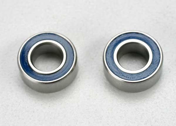 Traxxas TRX5115 - Ball bearings, blue rubber sealed (5x10x4mm) (2)