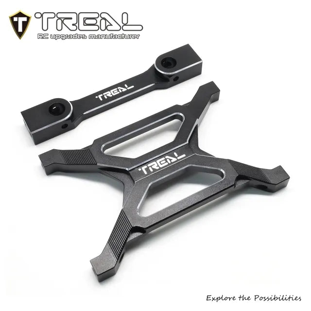 TREAL SCX10 Pro Rear Chassis Brace Post Mount Aluminum 7075 CNC Billet Machined Upgrade