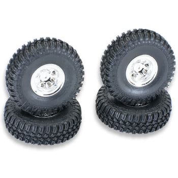 FTX9374C - OUTBACK MINI X 2.0 FINDER MOUNTED TYRES/CHROME WHEELS (4st)