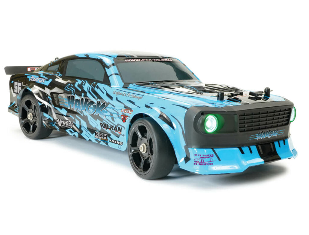 FTX Havok 1/14 4WD Electro Drift Roadster RTR – Blauw