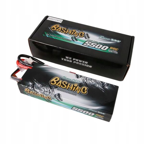 Gens ace Bashing Series 5500mAh 7.4V 2S1P 60C Lipo Batterij - Deans / T-plug stekker